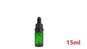 Frascos de pipetas de reagente líquido de vidro verde de qualidade Aromaterapia 5ml-100ml Óleos essenciais Frascos de perfumes por atacado grátis DHL