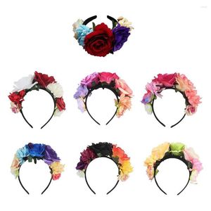 Party Decoration 1pcs Est Headband Costume Rose Flower Crown Mexican Headpiece Birthday Decorations Kids Wedding Headwear For Bride