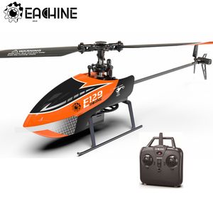 Intelligent Uav Eachine E129 2.4G 4CH 6 Axis Gyro Altitude Hold Flybarless RC Helicopter RTF Optional Mode Right and Left Hand Upgrade E119 Toys 230620