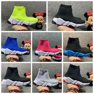 2023 Boys Girls sock kid Casual baby shoes baby outdoors sports shoes Paris designer triples Light breathable black white classic pink Green slow school Sneakers