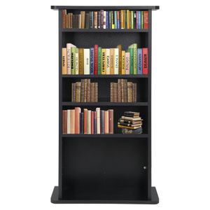 Media Storage Cabinet Game DVD Movie Tower Stable Organizer Stand 5 Shelves