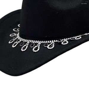 Berets Classic Western Cowboy Hat Cosplay Wide Brim For Teens Festival Outdoor Birthday Dress Up