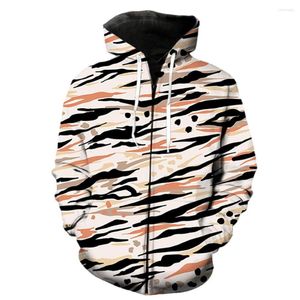 Herren Hoodies Grassland Animal Tiger Herren Reißverschluss Hoodie 3D-Druck Sweatshirts Frühling Langarm Tops Teenager Übergroß Cool Hip Hop