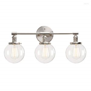 Wall Lamps Bedroom Stair Living Room Decoration Light Glass Three Ball Heads Vintage Indoor Lighting Fixtures