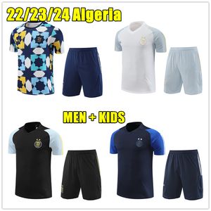22 23 Algeriet Algerie Football Tracksuit Jerseys Kit Set 2023 2024 Shorts Sleeves Training Suit Soccer Tracks Sursetement Foot Chandal Futbol Sportwear Top