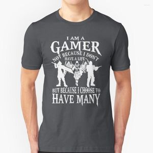 Magliette da uomo I Am A Gamer Maglietta da uomo Maglietta morbida e confortevole Maglietta Maglietta Vestiti Gioco di gioco