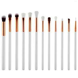 Makeupborstar 12st Eyeshadow Blending Brush Portable Soft Premium Kit For Eyebrow Eyeliner