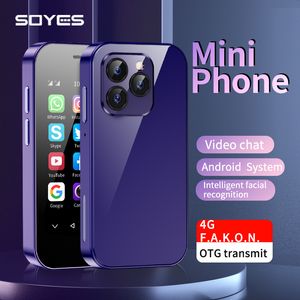 Unlocked SOYES XS14 Pro Mini Smartphone 4G LTE Cellphone Android 9.0 Dual Sim Face ID Unlock 2GB RAM 16GB ROM WIFI BT FM Hotspot GPS Mobile Phone
