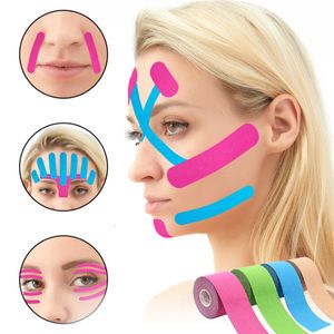 Face Care Devices 2.5CM 5M Kinesiology Tape For V Line Neck Eyes Lifting Wrinkle Remover Sticker Skin Tool Bandagem Elastica 230621