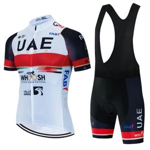 Cykeltröja sätter MTB Mens Outfit Set Uae Clothes Summer Man Pro Team Bib Complete Pants Gel Bicycle Jerseys Clothing Shorts 230620