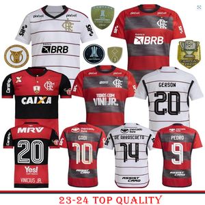 23 2024 Flamengo soccer jerseys 2023 24 Flamenco home away 3rd Camisa 17 18 GABI DAVID LUIZ DIEGO VINICIUS JR VIDAL DE ARRASCAETA PEDRO ISLA football shirt