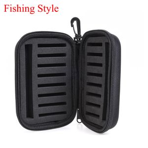 Fishing Accessories Portabale Fly Lure Spinner Spoon Bait Foam Box Trout Flies Fishook Fish Hook Hard EVA Storage Case Container Bag 230621