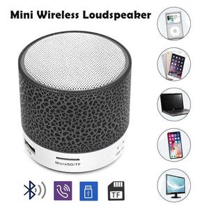 Mini altoparlanti Altoparlante stereo portatile senza fili Smart Bluetooth Crack Luci luminose Scheda ricaricabile Mini altoparlante stereo per computer Smartphone