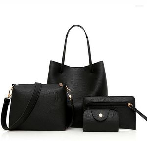 Вечерние сумки 4pcs Fashion Женская сумочка набор