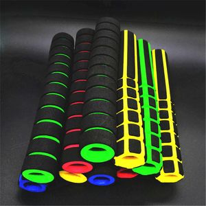 Bike Handlebars Components 22cm Long Bicycle Grips 1 Pair Bike Racing Bicycle Motorcycle Handle Bar Foam Sponge Grip Cover Non-slip Soft Handlebar Bike Bar 230621