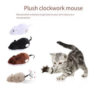 Brinquedo de pelúcia para gato de estimação Corrente para cima Brinquedo de brinquedo interativo Mouse Perseguição Suprimentos para animais de estimação