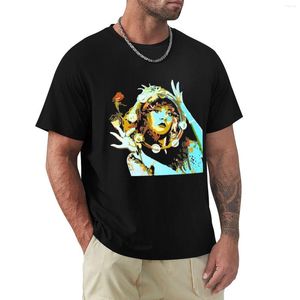 Polos Masculinas W. Stevie Nicks Dream Flower Woman T-Shirt Black T-shirts Masculina