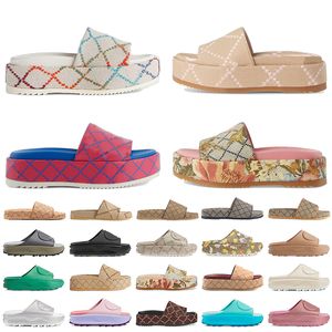 2023 Luxury Sandaler Famous Designer Women Platform Womens Sandal Mens Flats Sliders Woman Animal Print Rubber Coach Slide Jelly Sandale Slippers Loafers Shoes