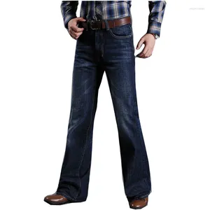 Pantaloni da uomo Pantaloni da uomo Giappone e Corea del Sud Big Bell Jeans da uomo Slim-fit Retro Lap Tosse Piedi