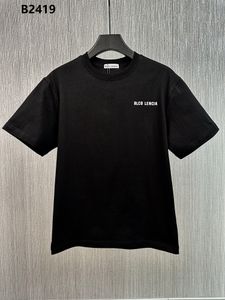 BLCGレンシア2023夏夏の新しい250G 100％コットンファブリックTシャツメン高品質のプリントカラードロップスリーブルーズTシャツ特大トップ22390