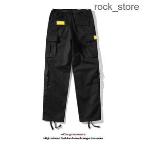 Mens Designer Cargo Cortez Pants Casual Trousers Street Wear Hip Hop Printed Pant Military Retro Multi Pockets Straight Loose Overalls Par Trouser 1 HW68