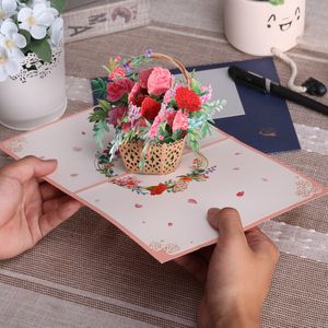 Andra evenemangsfestleveranser 3D Mothers Day Pop Up Card Thanks: