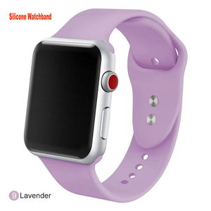 Silicon Smart Watches -remmar för Apple Watch SE 8 7 6 5 4 3 2 1 Band 38mm 42mm 40mm 44mm 45mm Sports Breatble Silicone Strap For IWatch 8 Band Soft Ersättande Watchband Bandband