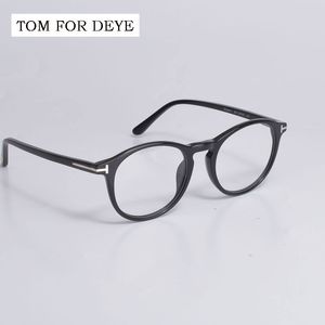 Montatura per occhiali TOM FOR DEYE Montature per occhiali ottici TF5294 Moda rotonda Acetato Donna Uomo Lettura Miopia Occhiali da vista 230621