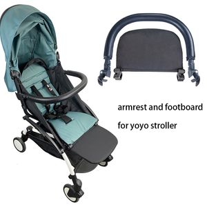 Kinderwagen-Teile-Zubehör, Kinderwagen-Trittbrett, Leder-Stoff-Material, Griffstange, Kinderwagen-Zubehör für Babyzen Yoyo Yoya Babytime Kinderwagen-Stoßstange 230620