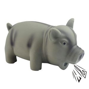 Squeaky Pig Dog Toys Interactive Rubber Pig Dog Chew Toy Cute Pig Grunting Squeak Pet Chew Toys Pet Dog Cute Piggy Style