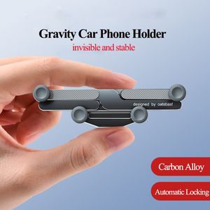 Gravity Car Telefon Uchwyt 360 stopni Rotatable Invisible Alm Moct