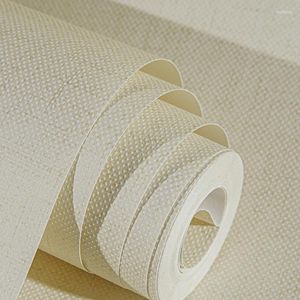 Papéis de parede para decoração de quarto, papel de parede branco, textura bege, papel de parede simples, moderno, simples, cor sólida, linho não tecido