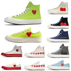 scarpe firmate Sneakers anni '70 Scarpe eleganti scarpe casual alte Scarpe di tela basse tutte le stelle Play Chuck 70 Sneakers moda cuore e occhi Piattaforma skateboard Sneakers