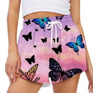 Active Shorts Women's Printed Fashionable Casual Strap Pocket Swimsuits For Women
