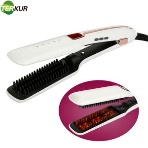 Hair Straighteners Negative Ion Steam Fast Straightener Automatic Electric Brush Antiscalding Air Comb Wet and Dry 360 Rotatable Styling 230620