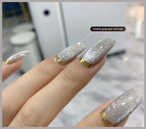 Nail Gel Fashion Polish Mysterious Milk Tea Spar Cat's Eye Lim High Quality Bright Color Smoothie Art TSLM1