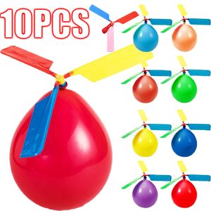 Party Balloons 110Pcs Easter Helicopter Balloon Funny Portable Outdoor Playing Toy Birthday Party Supplies Flying Balloon Wholesale Kids Gift 230620