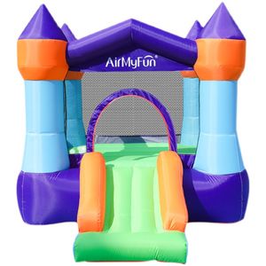 Mighty Moonwalk Jumping House Mini Bounce House For Kids Indoor Home Uppblåsbar Castle Bouncer Jumper Children Party Outdoor Play Fun in Garden Backyard Small Gifts