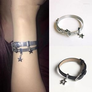 Link Armbänder Koreanische Mode Süße Mädchen Star Charms Nette Punk Coole Harajuku Pentagramm Armreifen Armband Für Frauen Party Club Schmuck