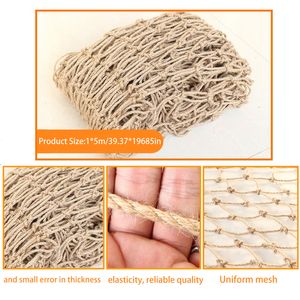 Other Home Garden Hemp Rope Net Ceiling Mesh Plant Support Tool Stair Balcony Durable Practical Wall Decor Trellis Netting For Climbing Plants 230620