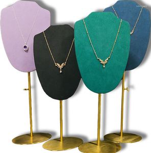 Smycken påsar halsband hänge display stativ mannequin långkedjig fönsterutställning hållare dekorera hyllan