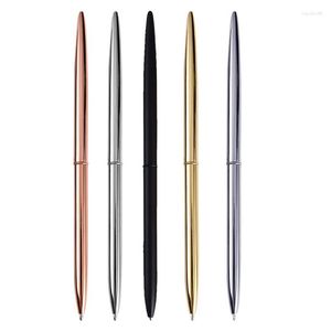 El Desk Pen Selling Products Minimum Order Give Away Chrome Plated Long Metal Silver Gold Rose Slim