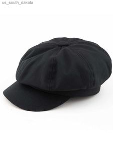 54 cm 56 cm 57,5 ​​cm 59cm 61-62cm Chilren Canvas Newsboy Cap Lady Fashion Painter Hat Wool Felt Basker Män Big Size Octagonal Hat L230523