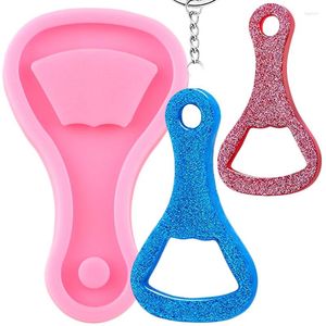 Baking Moulds Shiny Bottle Opener Resin Mold Epoxy Craft Keychain Silicone Mould Jewelry Pendant Chocolate Cupcake Topper Fondant Molds