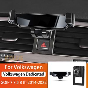 Soporte de teléfono móvil para coche para Volkswagen VW Golf 7 MK7 2014-2022 360 grados giratorio GPS soporte de montaje especial accesorios