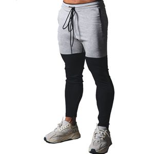 Mens Pants Contrast Color Jogger Sweatpants Man Gyms Workout Fitness Cotton Trousers Male Casual Fashion Skinny Track 230620