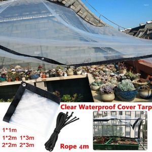 Shade Warm Greenhouse Animal Plant Cover Eyelet Canopies Sheet Heavy Tarpaulin Transparent Rainproof Cloth Waterproof