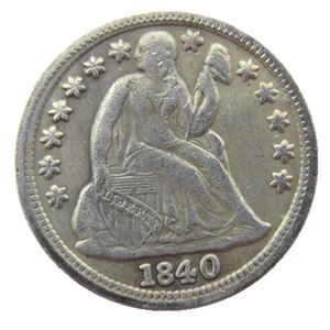 US 1840 P/O/S Liberty сидящие копейки серебряной копии