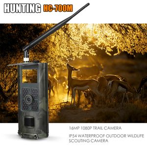 Câmeras de caça Celular Móvel Wildlife Trail Camera Po Armadilhas Vigilância MMS SMS 2G P Night Vision HC700M Rastreamento 230620