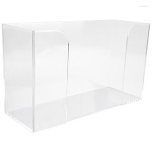 Hooks Countertop Paper Towel Dispenser Clear Guest Napkin Holder Suitable For Z-Fold C-Fold Or Multi-Fold Towels